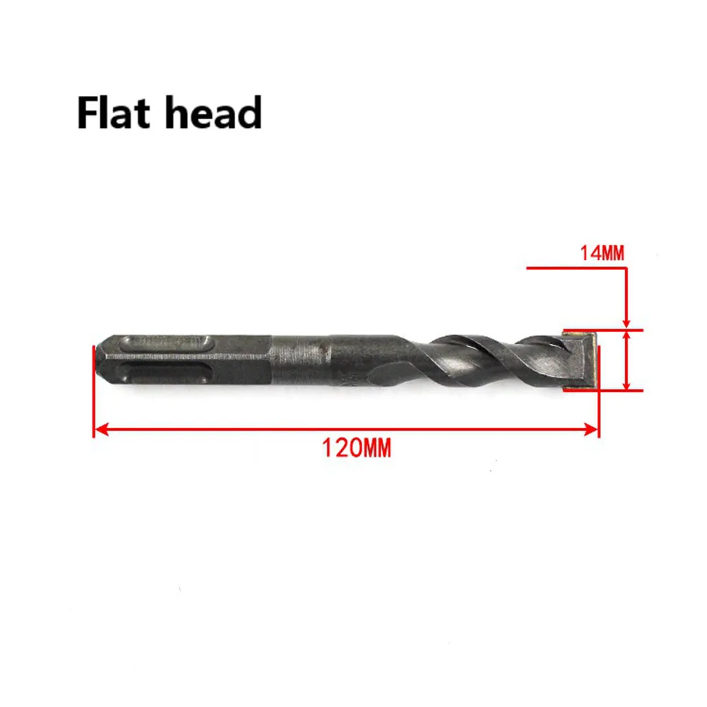 Rotary Hammer Drill Bits For Concrete Mud Stone Marble Drilling Punch Tool 14*120mm 16*150mm