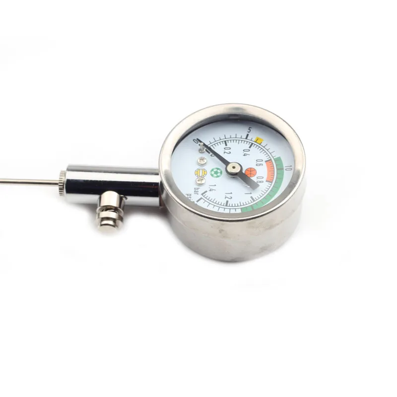 Soccer Ball Air Watch for Football Volleyball Handball Barometers Basketball Barometer Professional Metal Gas Pressure Needle