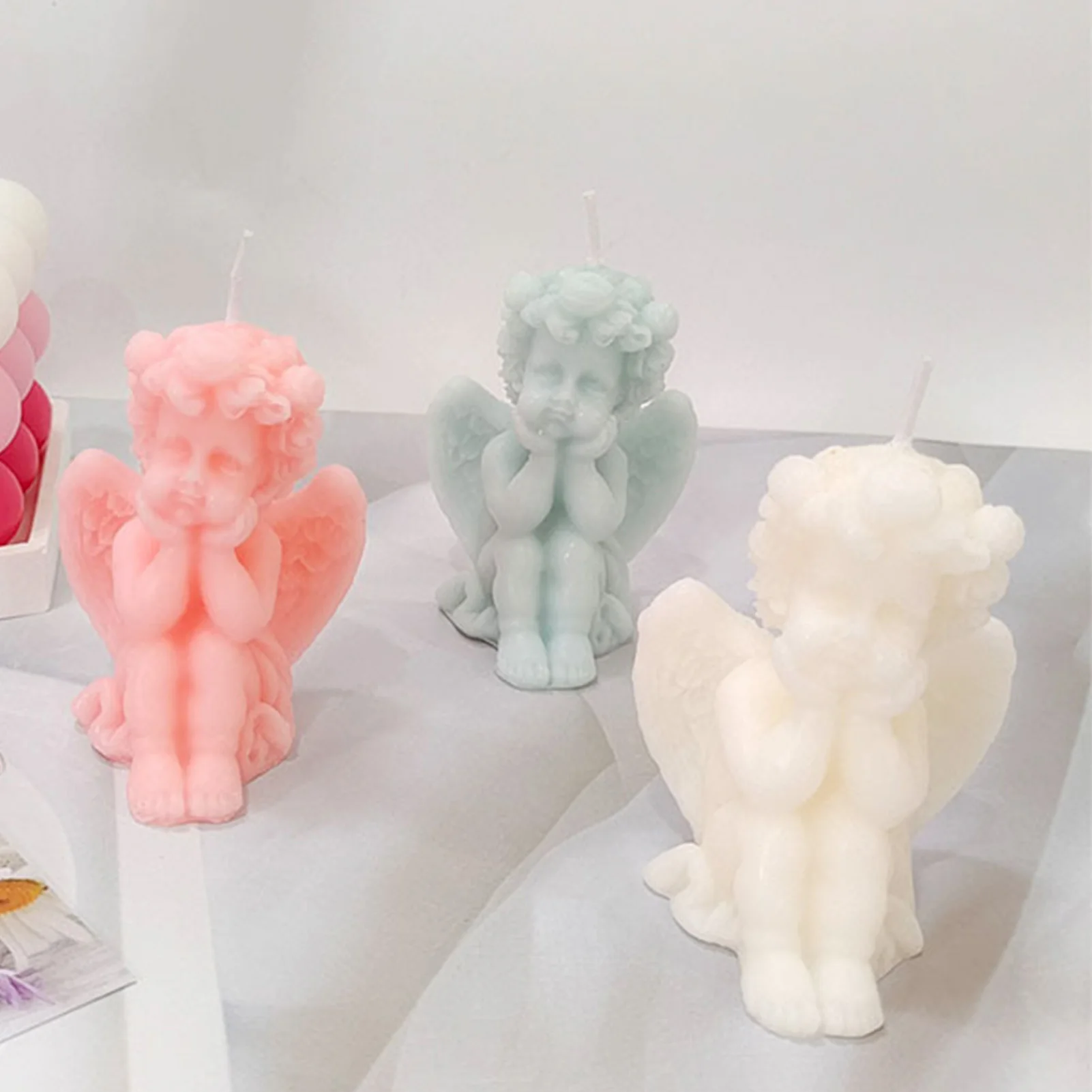 3D Engel Kerze Aromatherapie Duftende Kerze Für Wohnkultur Kunst Kerze Nette Wachs Kerze Urlaub Geschenke