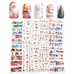 KADS Water Nail Stickers Christmas Floral Butterfly Transfer Decals Slider Wraps Set Decoration DIY Nail Art Manicures Accessory