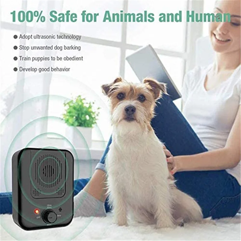 Pet Dog Repeller Automatic Ultrasonic Anti-Barking Device Dog Training Equipment Dog Anit Barking Training Clicker Pet Supplies