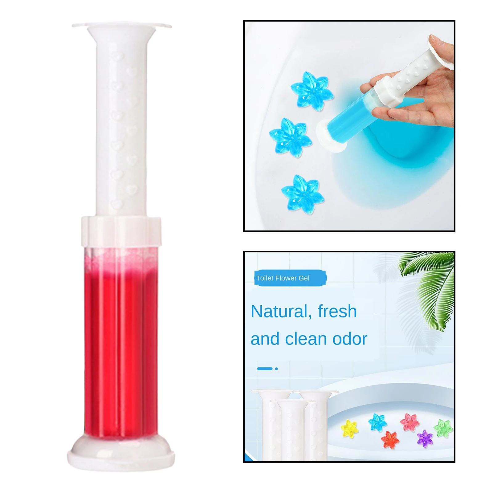 Clean Fresh Gel Toilet Cleaning Stamp  Toilet Bowl Toilet Cleaner Dispenser with 12 Stamp