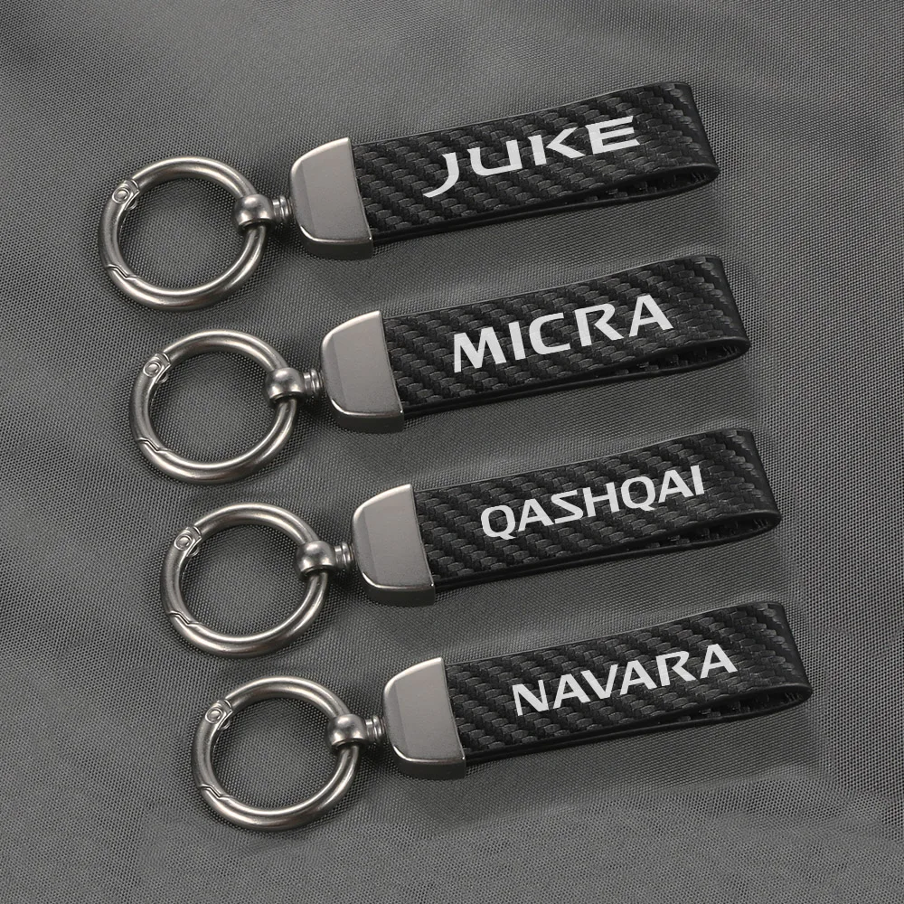 Car Keychain Accessories For Nissan Qashqai Juke Micra Leaf Pathfinder 370Z Kicks Navara Nv200 Serena 350Z Elgrand Versa Armada