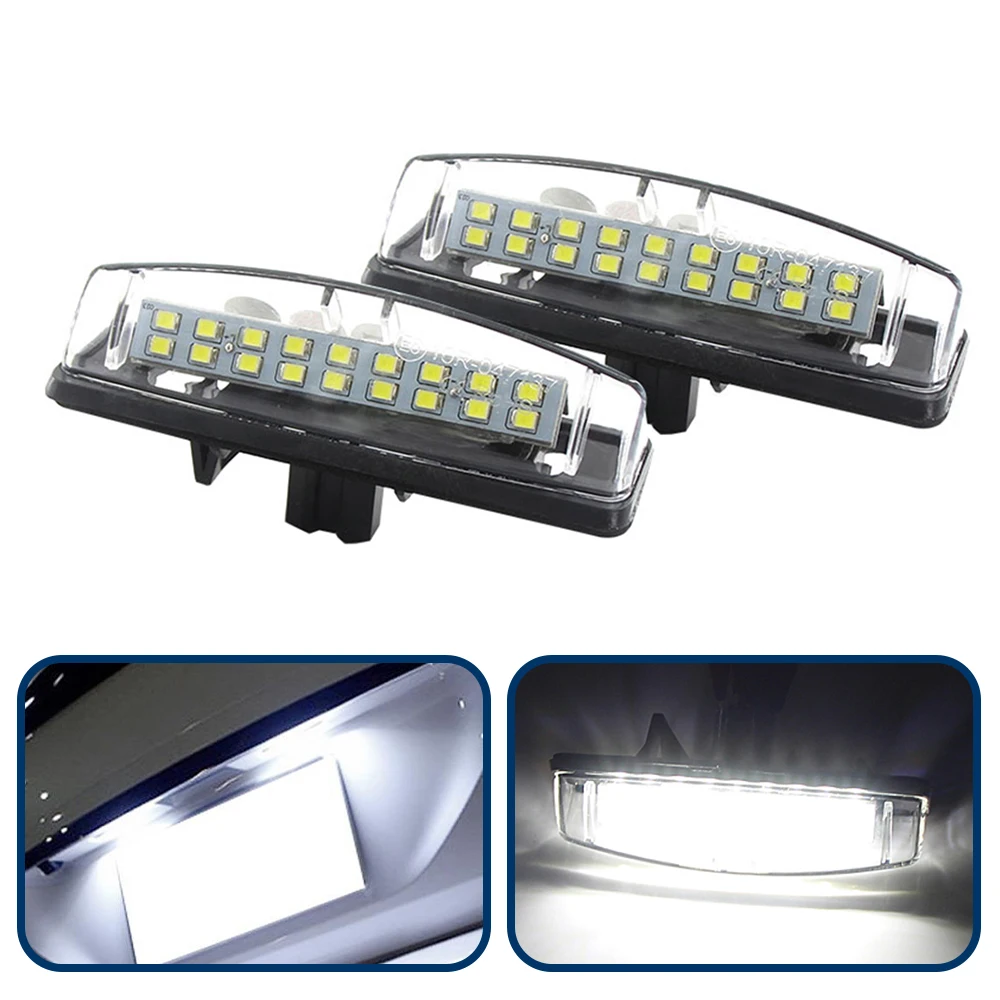 2Pcs LED Car Number License Plate Light For Toyota Camry Avensis Echo Prius For Lexus Is200 Ls430 Es300 For Mitsubishi Grandis