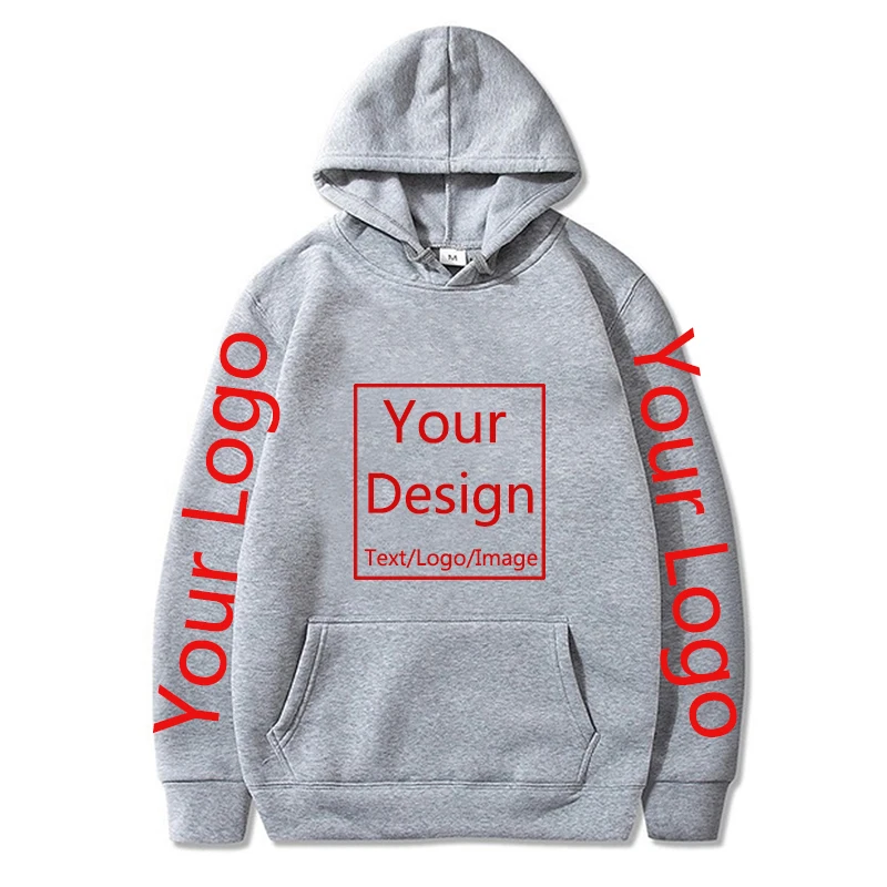 Neue benutzerdefinierte Hoodies DIY Text Logo Bild Druck hochwertige Kleidung individuelle Sport Hoodies Casual Sweatshirt Plus Größe XXS-4XL