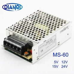 power supply MS-60W 24v 12v 5v 15v mini size ac dc converter power supply unit dc voltage regulator MS-60-5 MS-60-24