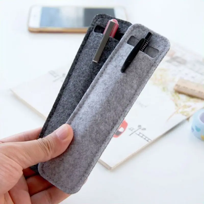 

Pen Pencil Case Bag Holder Protective Felt Storage Bags Gift Stationary M06 21 Dropshipping