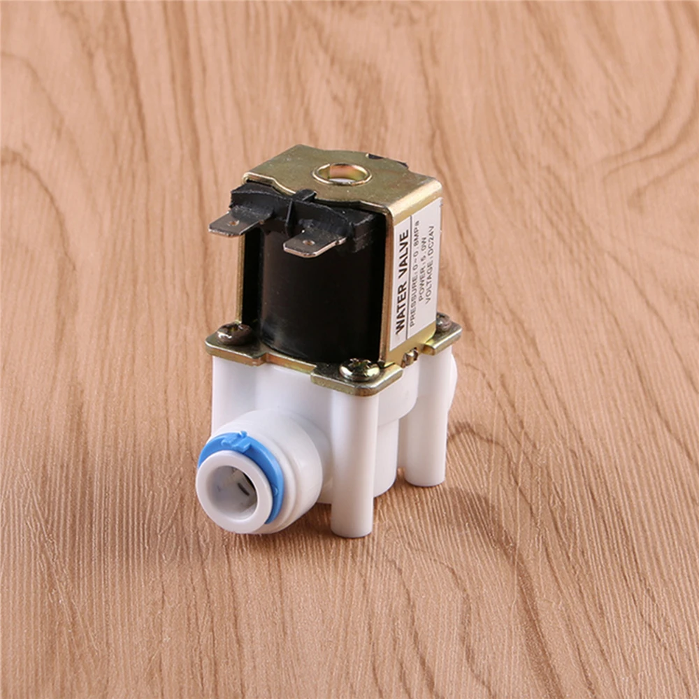 Válvula Solenoide de entrada de agua, purificador de agua de 24V, accesorios de ósmosis inversa RO, interruptor de válvula de montaje rápido, 3/8