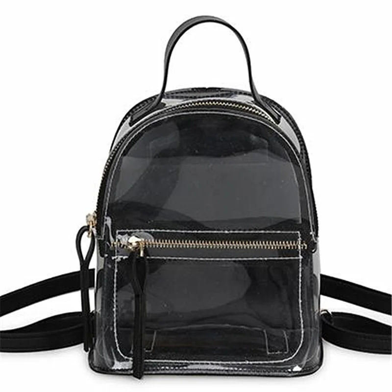 2021 New Transparent Backpack Female Casual Fashion High Quality Women Backpack Clear School Bag for Teenage Girl PVC Travel Bag