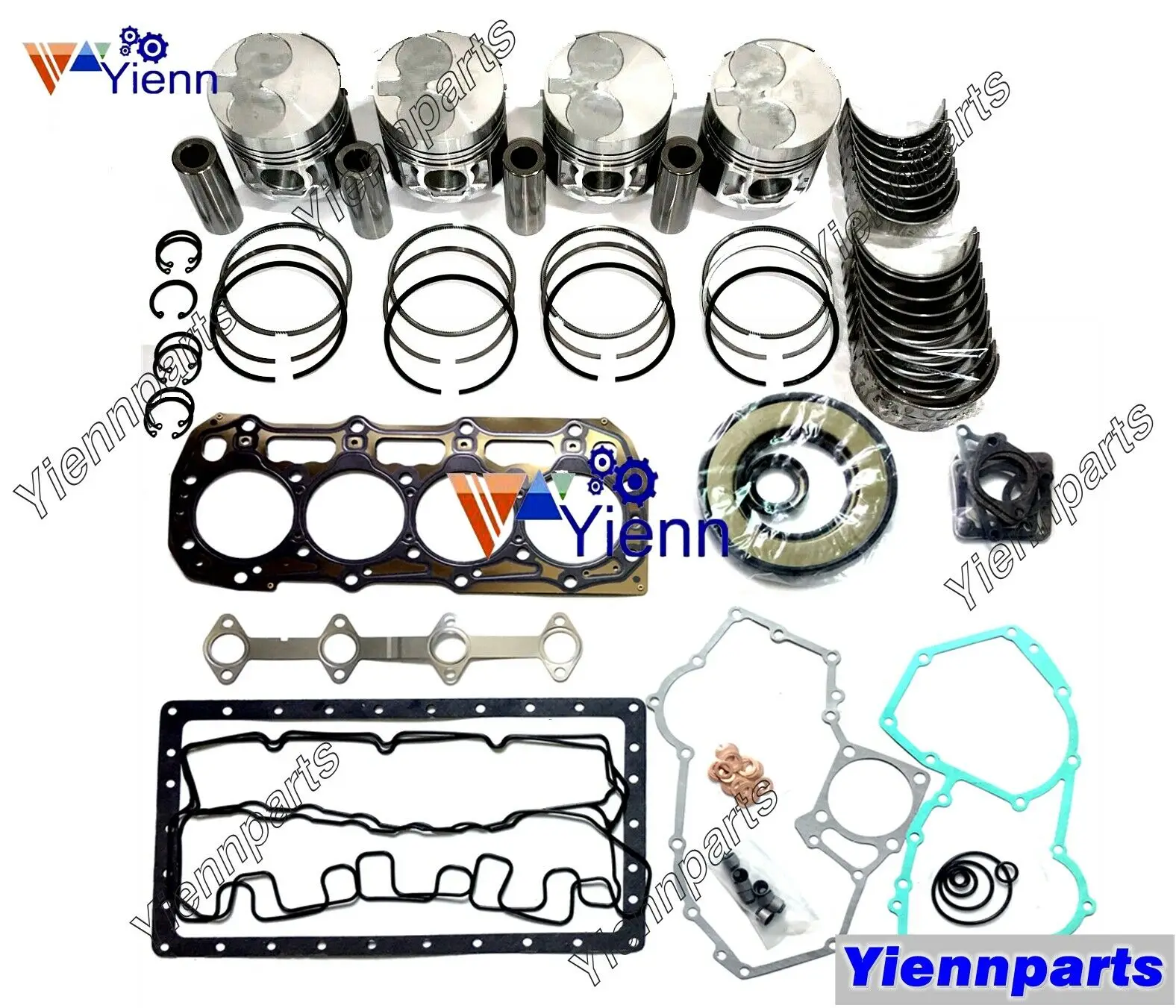 For Perkins 404C 404D 404C-19 404D-19 404C-22 404D-22T Overhaul Rebuild Kit Fits JCB 160 170 STEER LOADERS 404C-22 Engine Parts