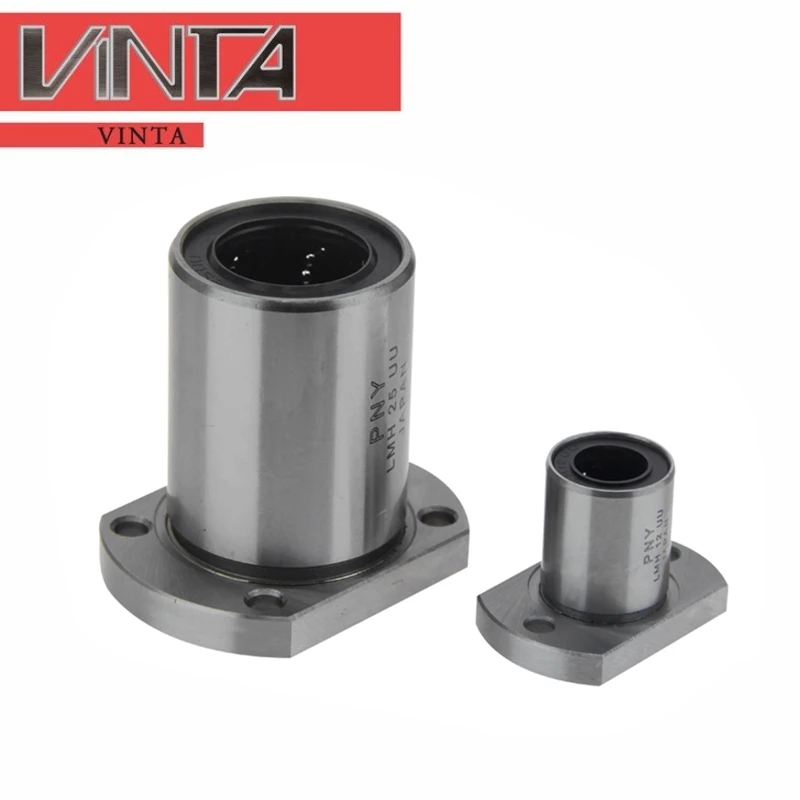 Double Trimmed Flange linear bearing LMH6 8 10 12 13 16 20 25 30 35 40 50 UU Linear bearings Shaft Ball rolamentos CNC