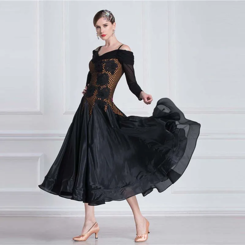 M-1878 New Arrival Modern Practice Dress National Standard Ballroom Dance Practice Dress High Quality Smooth Dress For Sale