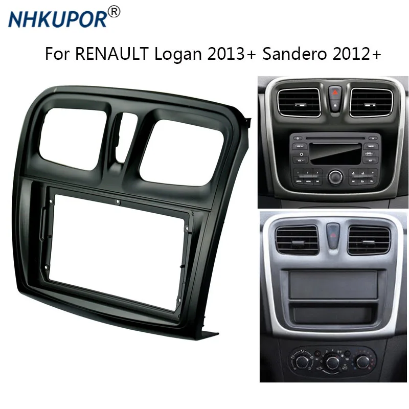 9/10 Inch Car Radio Fascia For RENAULT Sandero Symbol Logan 2013+ Dashboard Frame Installation DVD Gps Mp5 Multimedia Player