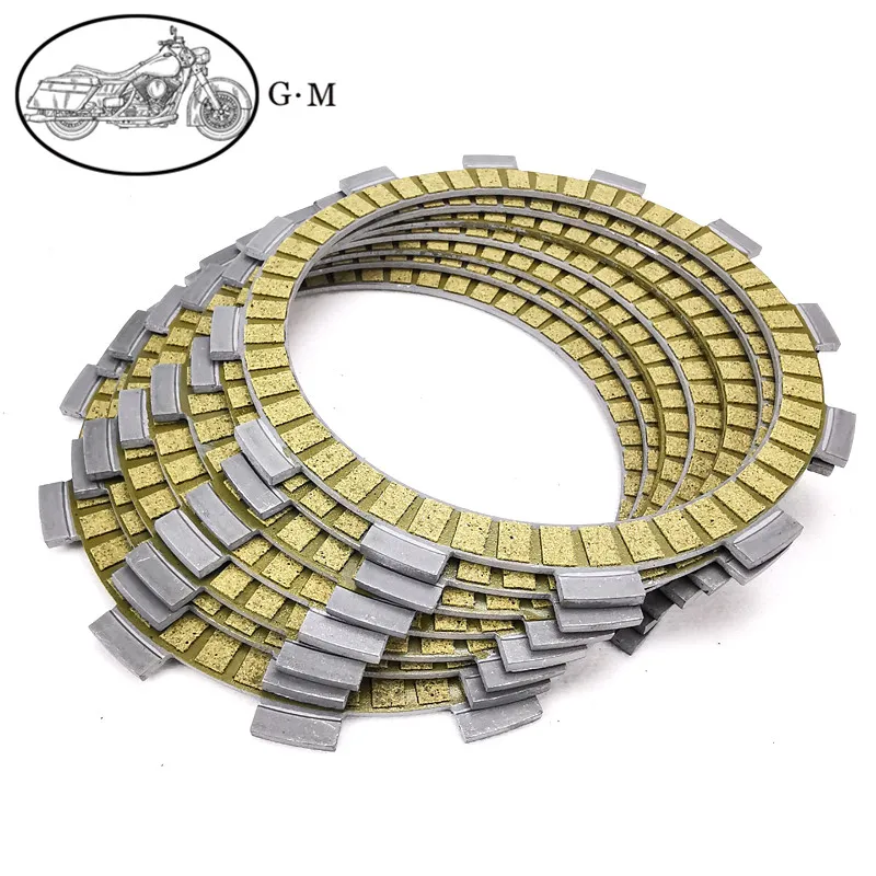 Motorcycle Carbon Fibre Clutch Friction Plates Kit For Suzuki RGV250 Gamma 1991 GS500 2001-2002 GS500E 1989-2003 GS500F 04-09