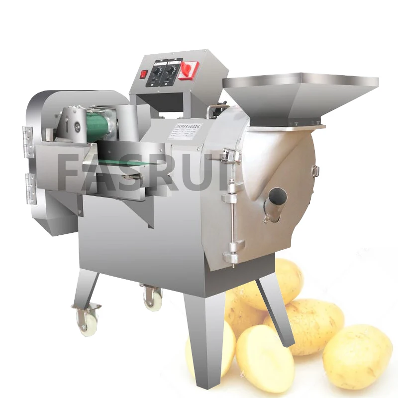 

Vegetable and Fruit Cutting Machine Coconut Slicing/Dicing/Shredding Machine Double-head Carrot Cutter