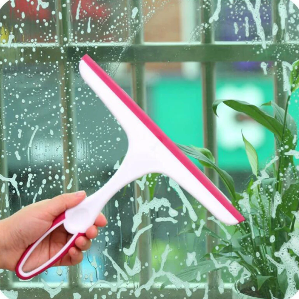 New Glass Window Wiper Soap Cleaner Squeegee Shower Bathroom Mirror Cleaning Brush