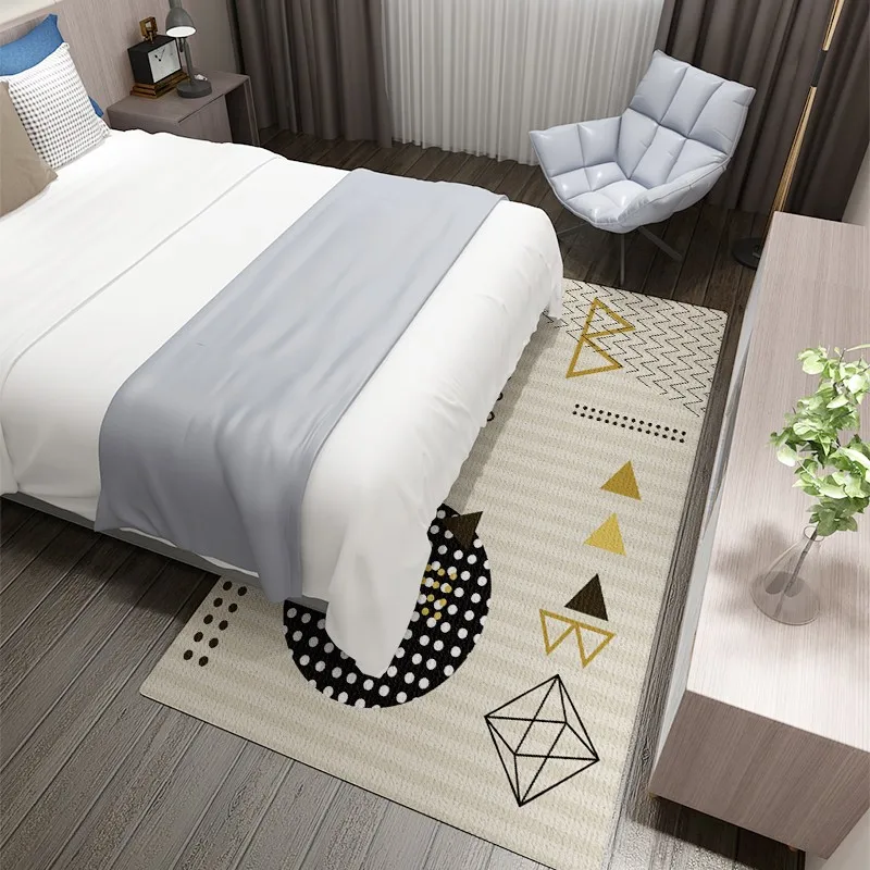 

Children Bedroom Thicken Soft Concise Style Icon Area Rugs Comfortable Decoration Crawling Bedroom Carpet Customizable Washable