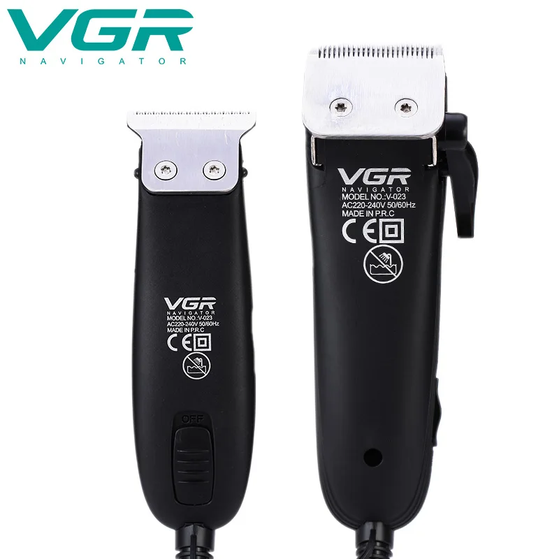 ที่ตัดขนไฟฟ้า V023 vgr ชุด2ชิ้นสำหรับการดูแลส่วนบุคคลแบบมืออาชีพลดอุปกรณ์ตัดผมตัดผม vgr 023