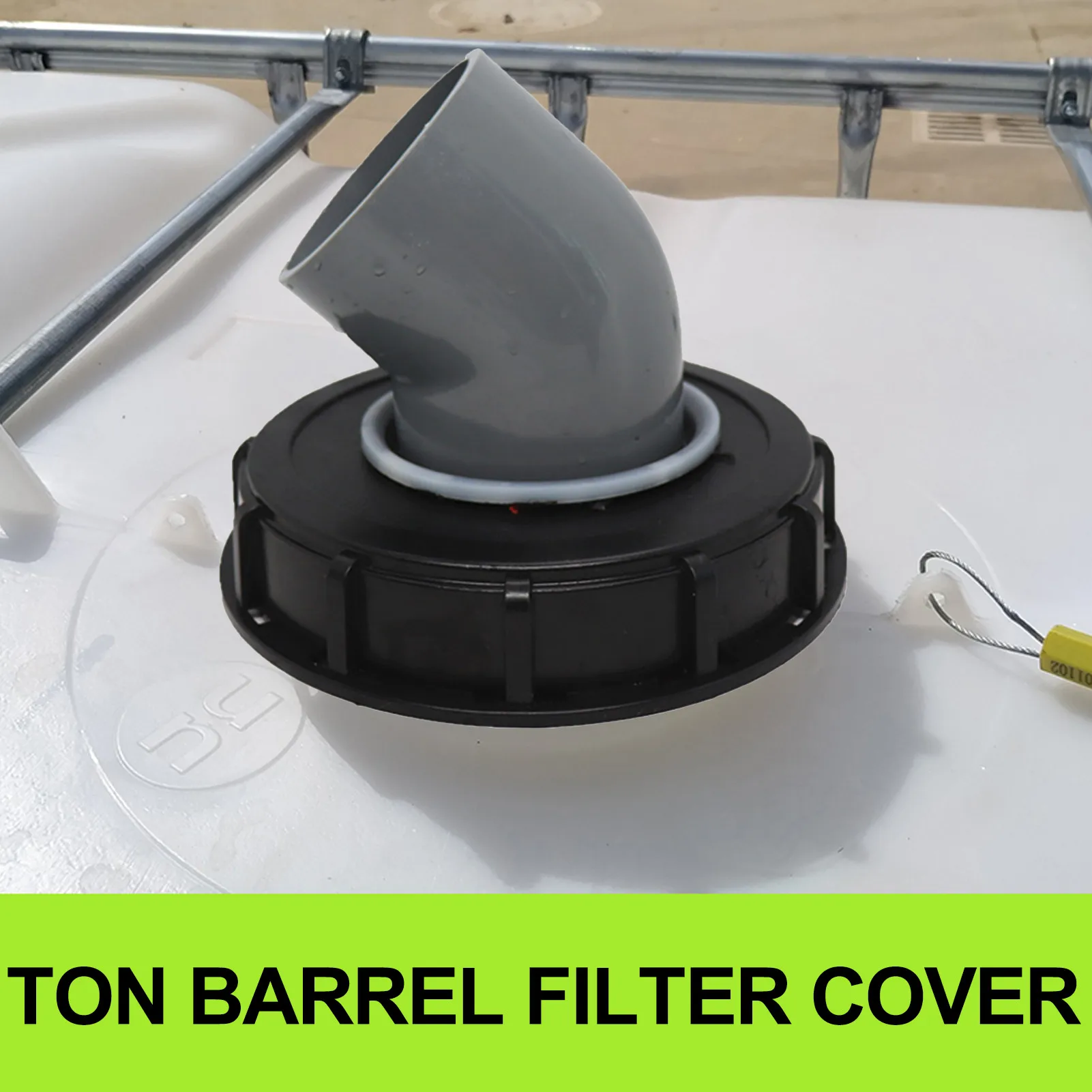 Ibc Ton Vat Cover Cap Met Nylon Filter Met Ontluchting Ton Vat Plastic Cover Tote Tank Deksel Adem Cover Fitting