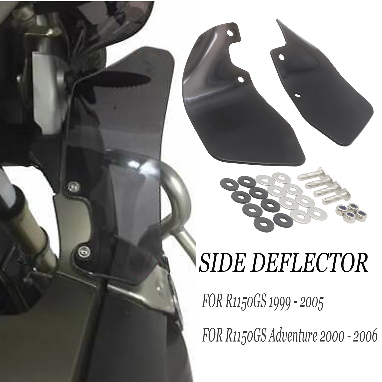 

Motorcycle Side Wind Deflectors Windshield Windscreen FOR BMW R1150GS R 1150 GS Adventure Adv 2000-2006 2005 2004 2003 2002 200