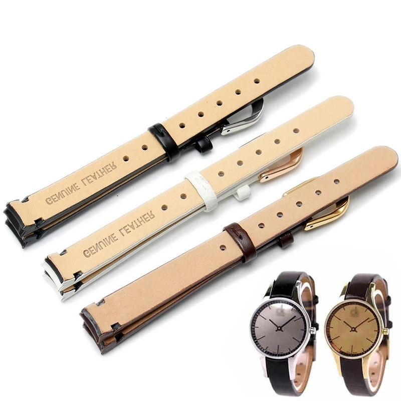 10MM High Quality Genuine Leather Watchband For Watch Strap K43231/K43232 K43235 K4323130 K4323209 Patent Arc Ladies Bracelet