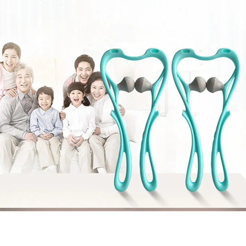 

2Pcs Pressure Point Therapy Neck Massage Tool Double Trigger Point Self Massager Shoulder Relax Roller for Muscle Pain Relief