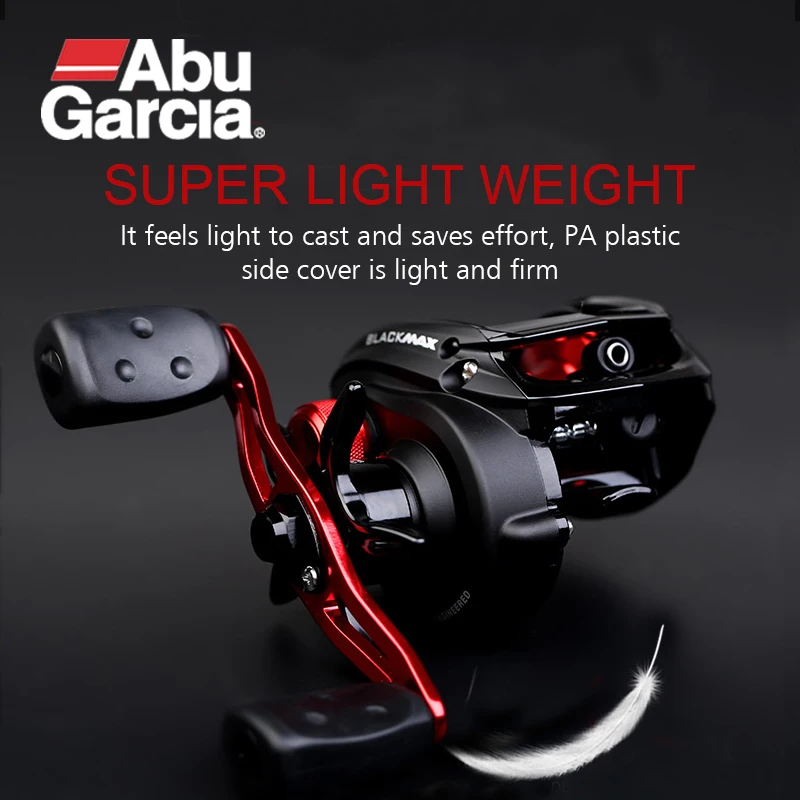 Abu Garcia BLACK MAX3 BMAX3 Baitcasting Fishing Reels 4+1BB Gear Ratio 6.4:1 Max Drag 8kg Reel Fishing Wheels Baitcasting Reel