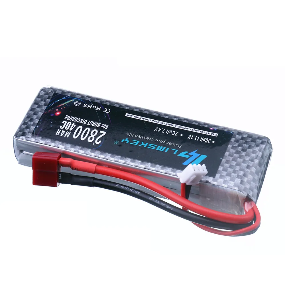 Per Wltoys 124019 2s 7.4 V 2800mAh batteria Lipo ricaricabile aggiornata per Wltoys 144001 124018 RC batteria per auto cingolata fuoristrada