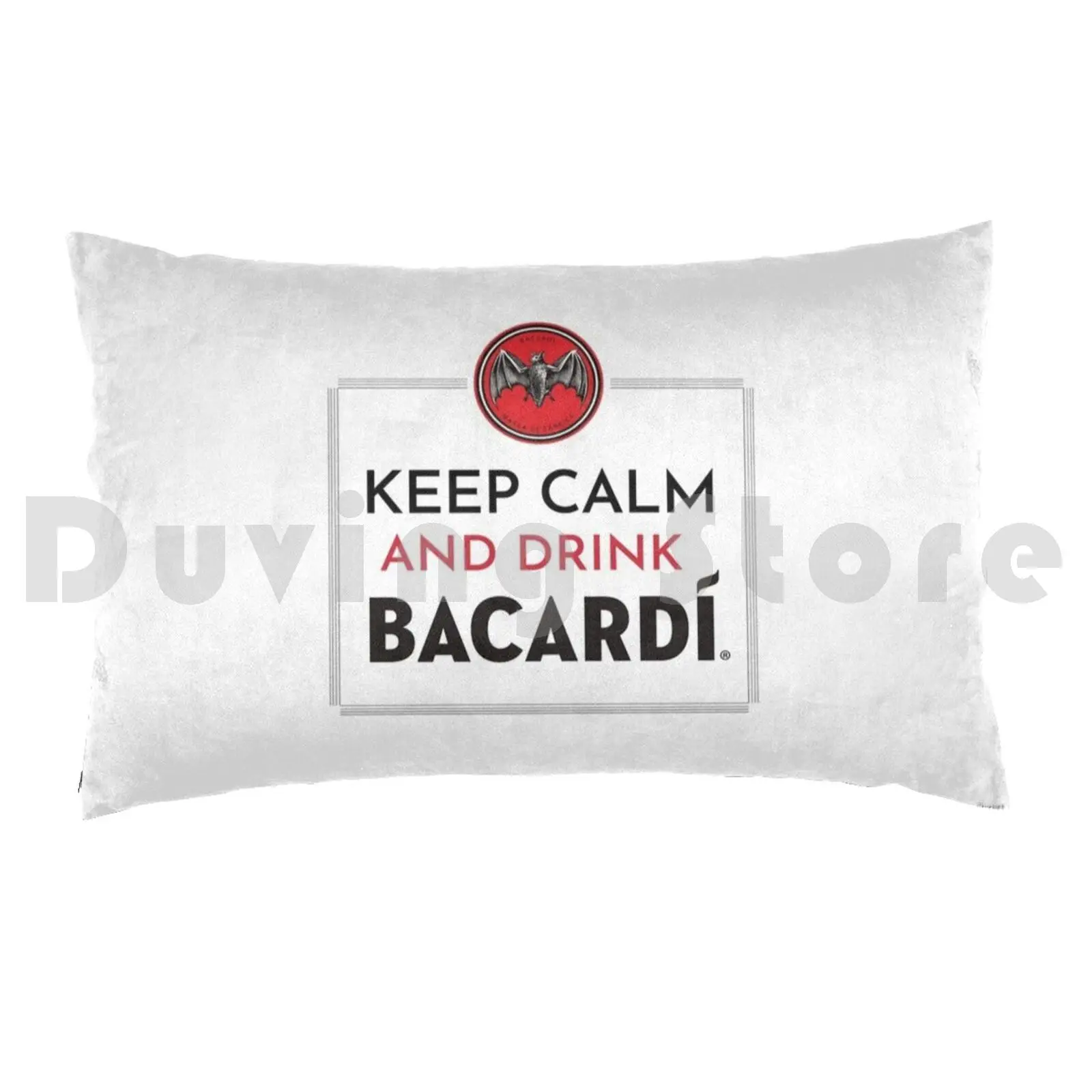 Keep Calm And Drink Bacardi ?Pillow case Bacardi Rum Keep Calm Drink Enjoy Summer Tropical