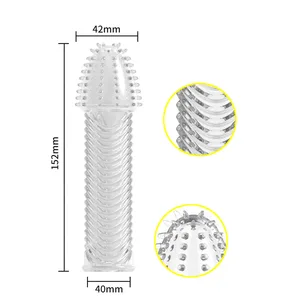 قابلة لإعادة الاستخدام الديك الدائري الأكمام للرجال ، موسع القضيب ، الواقي الذكري ، ألعاب الجنس ، المنتجات الجنسية ، الأحدث أفضل 8 مبيعات للواقي الذكري القابل لإعادة الاستخدام - رقم 4