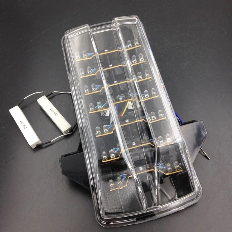 For Suzuki SV650 SV650S SV650A SV1000 SV1000S 2003-2011 Clear LED Tail Brake Turn Signal Light