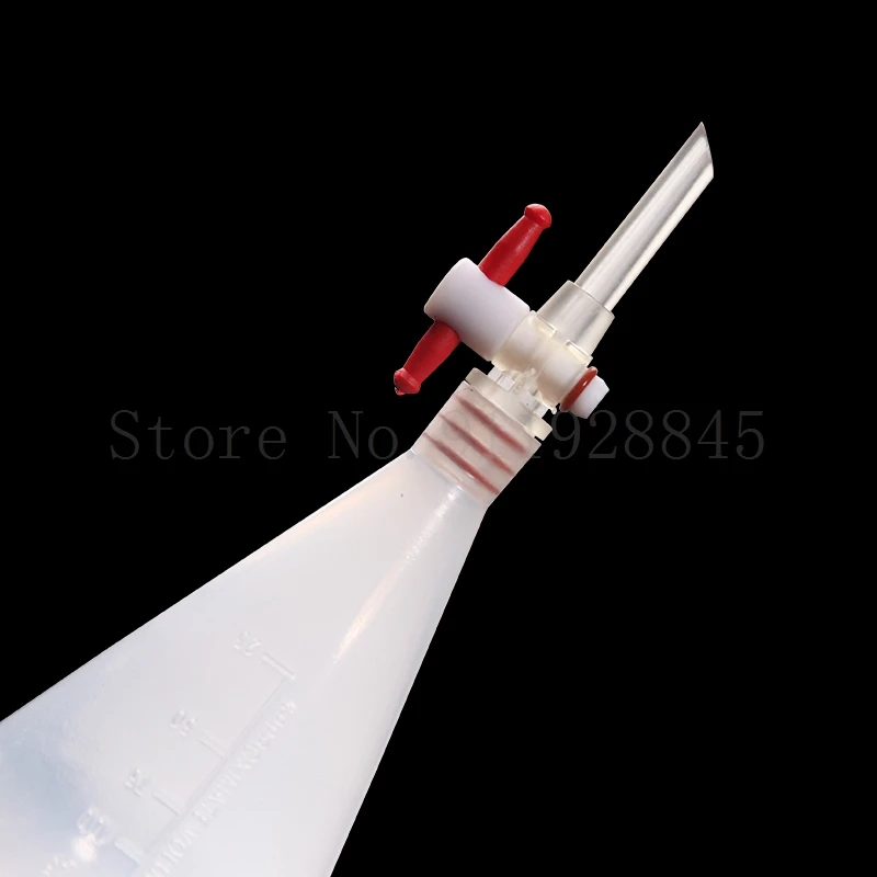 1PC lab 125ml 250ml 500ml 1000ml Pear-shaped Plastic Separatory PP funnel with PTFE Piston Laboratory Equipment