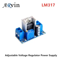 LM317 Adjustable Voltage Regulator Power Supply LM317 DC-DC Converter Buck Step Down Circuit Board Module Linear Regulator