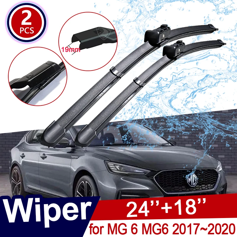 for MG 6 MG6 2017~2020 Front Window Windshield Windscreen Wipers Car Wiper Blades Car Accessories 2018 2019