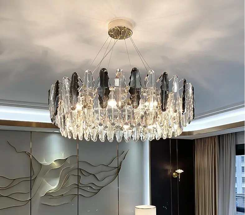 

Chandelier Crystal chandelier living room lamp Simple modern atmosphere dining room lamp New post-modern lamps