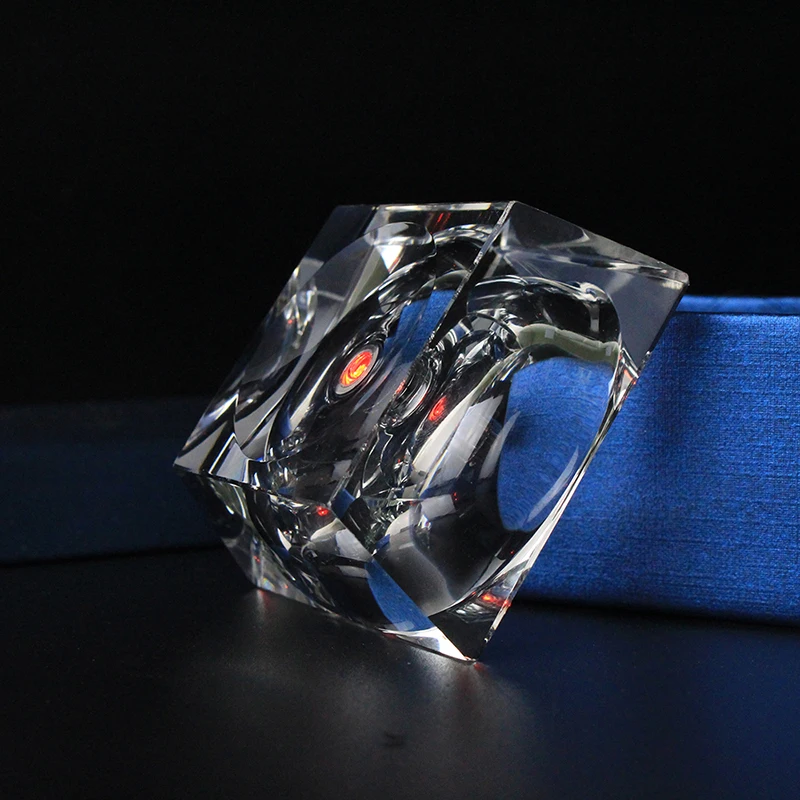 Mulity Color changing Luminous Square Shape Crystal Clear Led Light Lighting Accessories Decorative Lamp Base For Crystal Ball