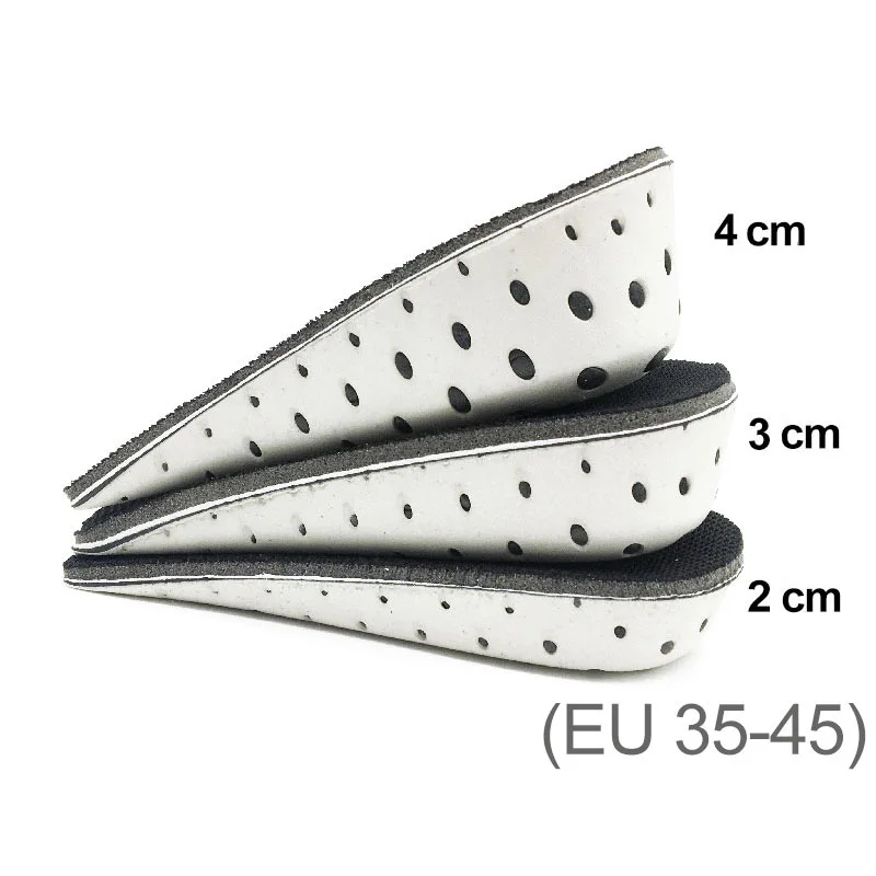 Einlegesohle zur Erhöhung der Höhe, 1 Paar, hart, atmungsaktiv, Memory-Schaum, Fersenhebeinsätze, Schuhheber, Schuhpolster, Aufzugs-Einlegesohlen für Unisex – Detail 5