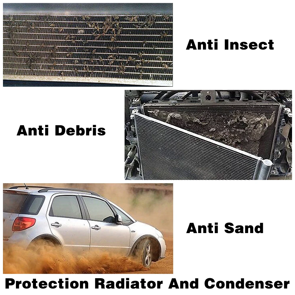 For Volkswagen VW Teramont Atlas 2017 2018 2019 Grills Insect Net Radiator Condenser Protective Cover Anti Insect Sand Mesh