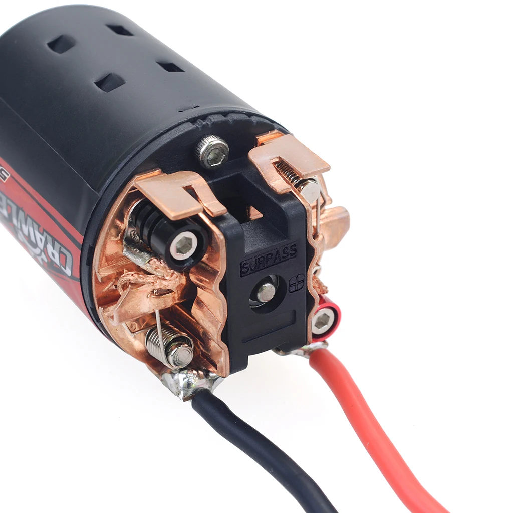 Surpass Hobby Waterproof 5-Slot 550 10T 12T 16T 20T Brushed Motor w/80A ESC + Programe Card for 1/10 RC Car