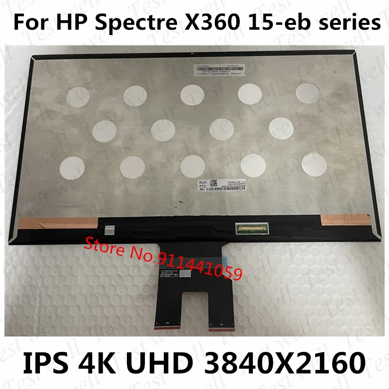 Original 15.6 Polegada 4k Uhd 3840×2160 Lcd Assembléia Digitador da Tela de Toque para hp Spectre X360 15-eb Série 15-eb0043dx