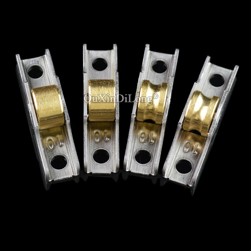 

New 4PCS Sliding Screen Window Pulleys Aluminum Screen Door Rollers Plastic Steel Mosquito Screen Window Rollers Copper Wheels