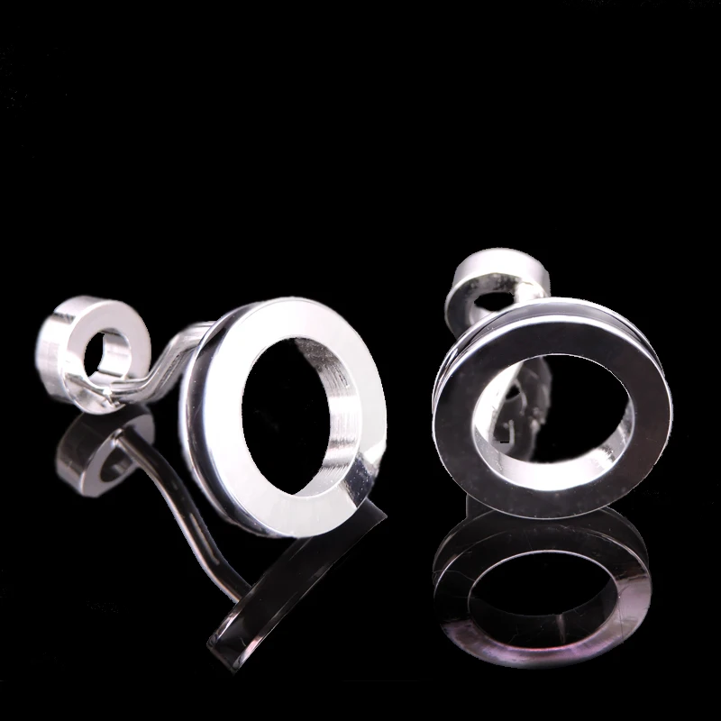 

As high quality round Cufflinks new fashion jewelry brand smooth electroplating Cufflinks men's Wedding Shirt badge pin gift