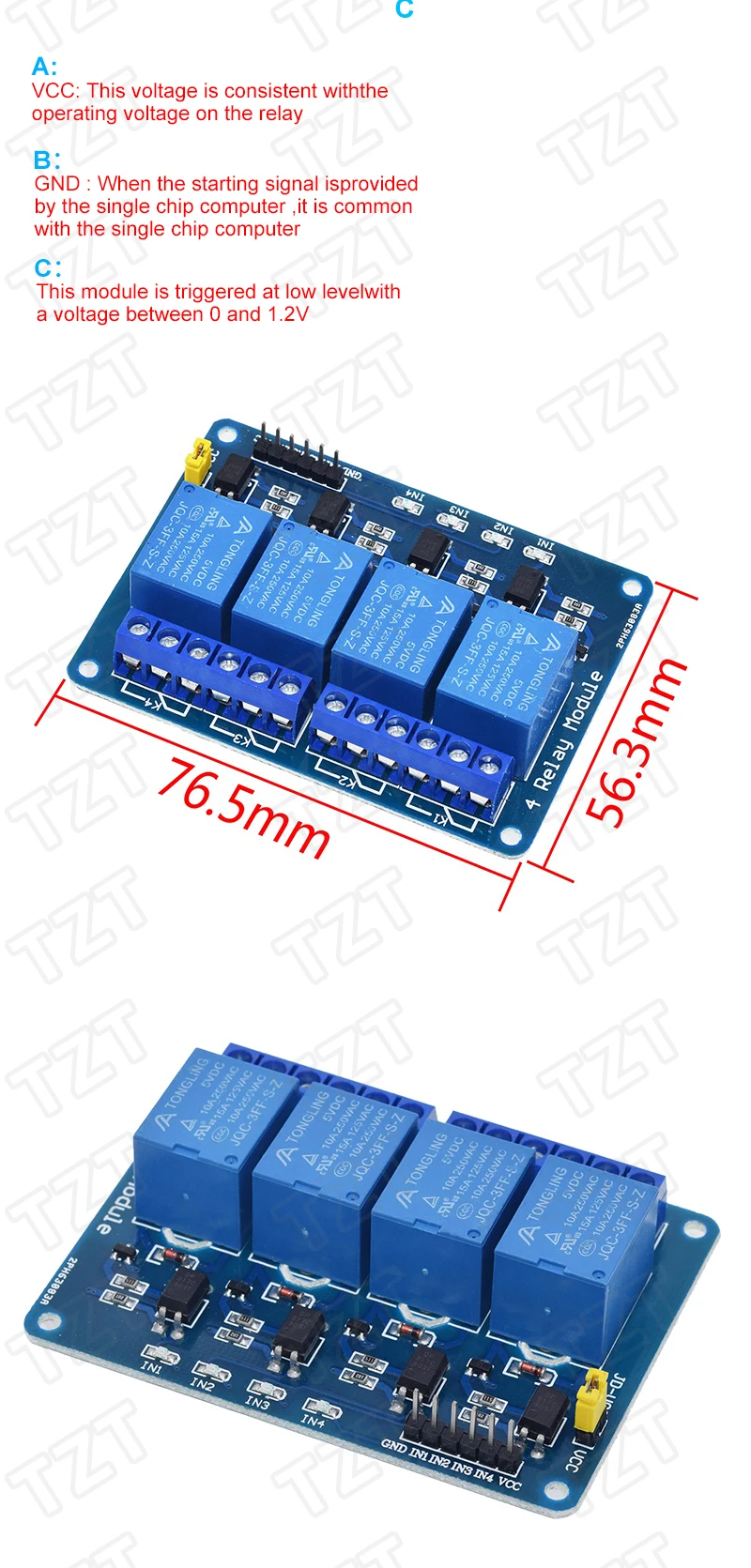 1/3 Stück 5V 1 2 4 6 8 Kanal Relaismodul mit Optokoppler Relaisausgang 12V 1 2 4 8 Wege Relaismodul für Arduino Raspberry Pi – Detail 20