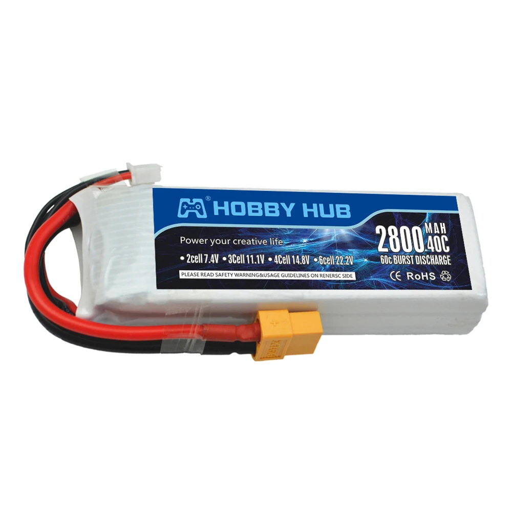 2ชิ้น/ล็อต RC ของเล่นรถแบตเตอรี่3S 11.1V 2800MAh เหมาะสำหรับเฮลิคอปเตอร์ Quadcopter รถบรรทุกถังแข่งรถไฟรถแบตเตอรี่อะไหล่