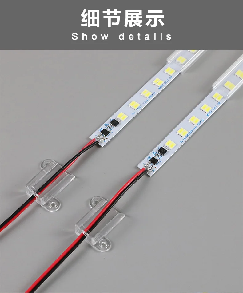 100pcs 50cm 100cm SMD 5730 144smd/m warm white Pure white Super Bright AC 220V 240V LED Bar Light Hard Led Strip light