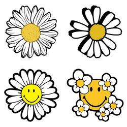 Three Ratels QCF55 Lovely little Daisy smiling face Cartoon wall sticker gift decals