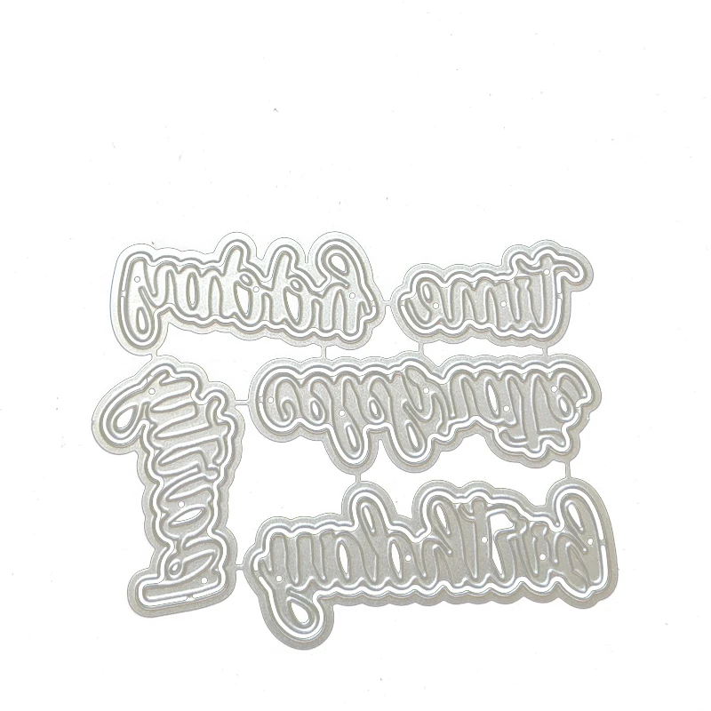 قرد عيد ميلاد سعيد كلمة المعادن قطع يموت DIY بها بنفسك سكرابوكينغ ألبوم الصور النقش الزخرفية Cards بها بنفسك ورقة بطاقات