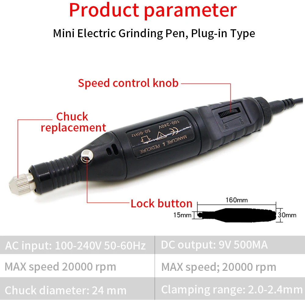 LUXINAZI Mini Elektrische Carving Stift Variable Geschwindigkeit Stecher Rotary Tool Kit Für DIY Schleifen Polieren Bohrmaschine Power Tools