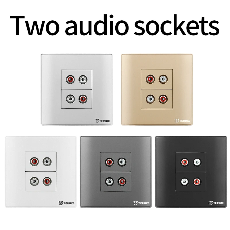 Teriux 86 type 2 audio socket PC Wall socket universal built-in socket electrical outlet