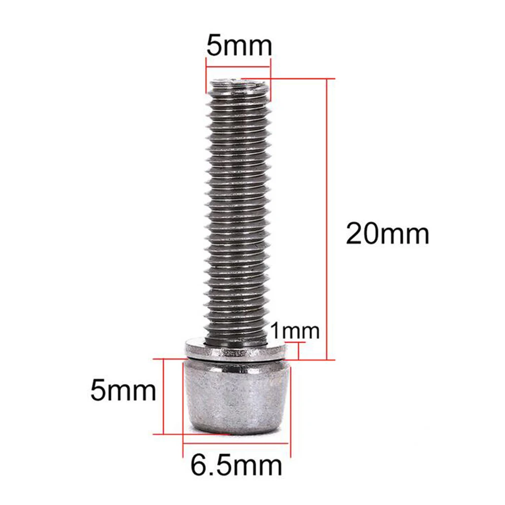 10pcs Bike Stem Screw Bicycle Bolts M5/M6x20mm MTB Road Mountain Bike Bolt Bicycle Accessories